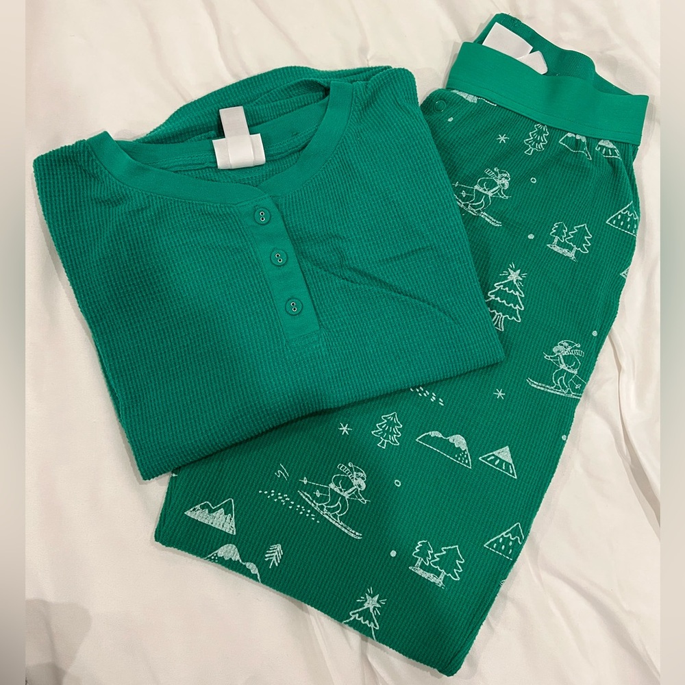 Green Winter Pajamas